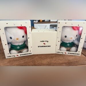 Limited edition Starbucks x Hello Kitty plush doll